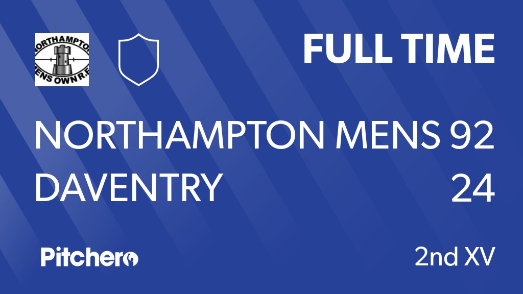 MensOwnRugby's tweet photo. FULL TIME: Northampton Mens Own RFC 92 - 24 Daventry
#NORDAV #Pitchero
https://t.co/I0B7THGOSz https://t.co/6m0SzkftVn