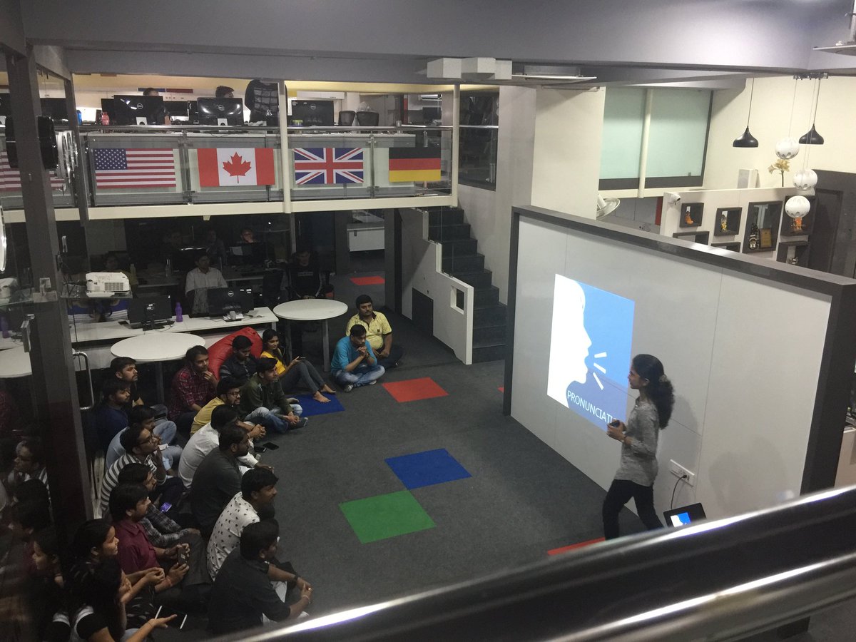 multidots's tweet photo. #WedTalk Session on "Pronunciation" by Gati Shah @ Multidots. Thanks for your initiative.
#Pronunciation https://t.co/irixPLv16w