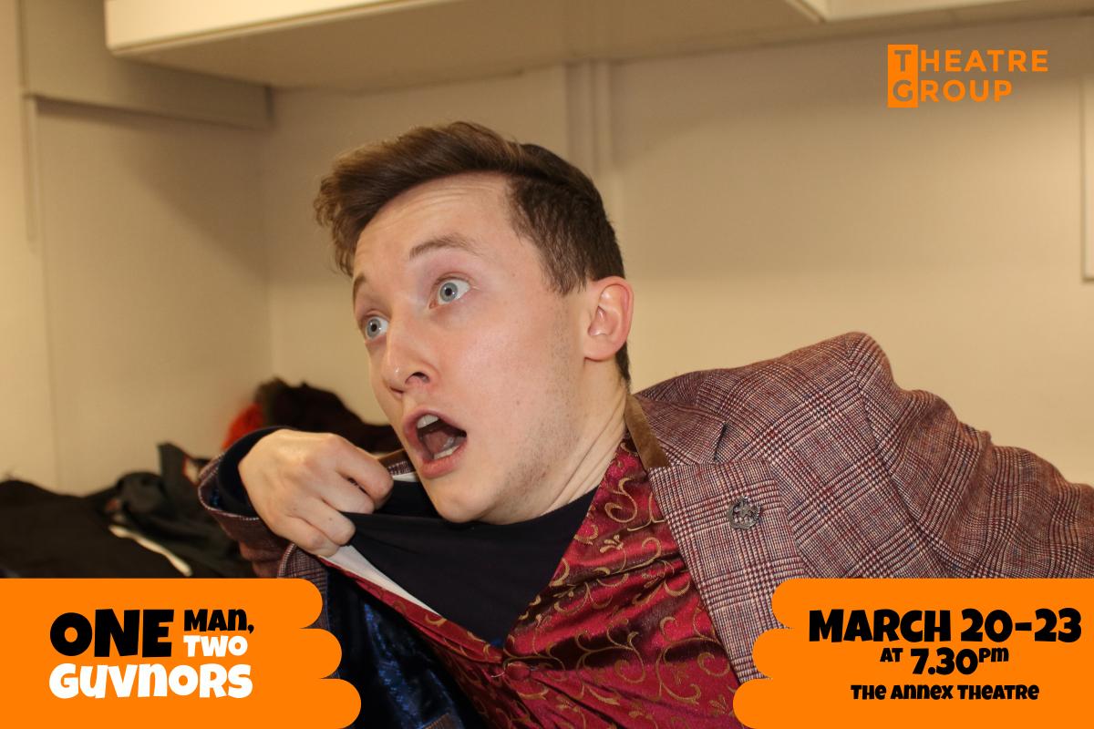SUSUtheatre's tweet image. Check out the cast really hamming it up in rehearsals (in the best kind of way) in "One Man, Two Guvnors". We're performing in @TheAnnexSoton 20-23 March, tickets from £5. 

Reservations: theatre.susu.org/shows/225/one-…