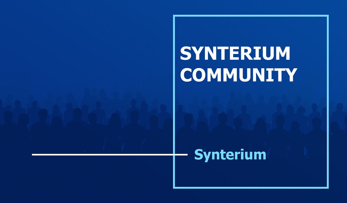 synterium's tweet image. Consolidation of all projects
synterium.com/news/synterium…
