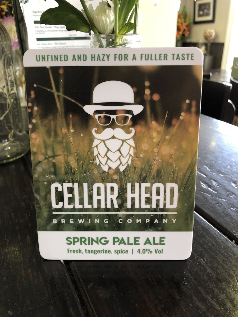 With Spring starting to arrive, we though that we would put a little sunshine on to our guest pump this week!! @CellarHeadBrew Spring Pale Ale is now available...Fresh, tangerine and spice...Spring in a glass 😎🍺

#cellarheadbrewing #tpguestbeer #craftale #sunshine