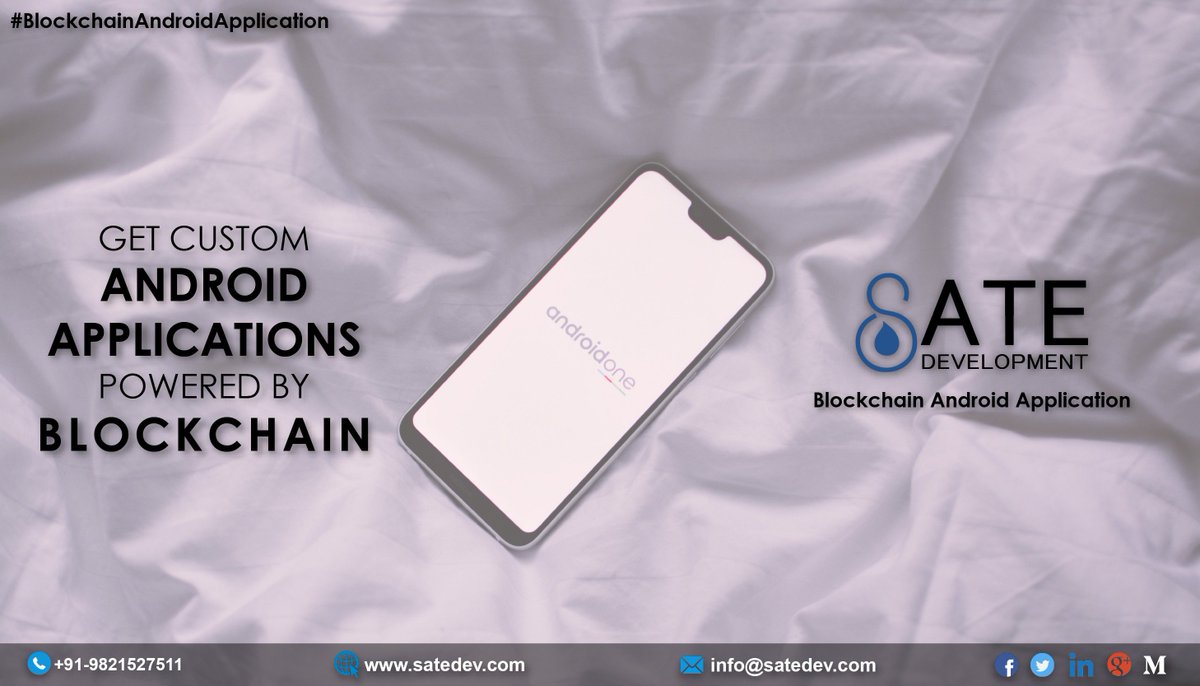 satedevelopment's tweet image. To learn more about Blockchain Android Applications, visit us @ satedev.com/blockchain-sof…
satedev.com
@nakulshah23 
#Blockchainsoftwaredevelopment #Blockchainandroidapplication #Blockchaintechnology #Satedevelopment