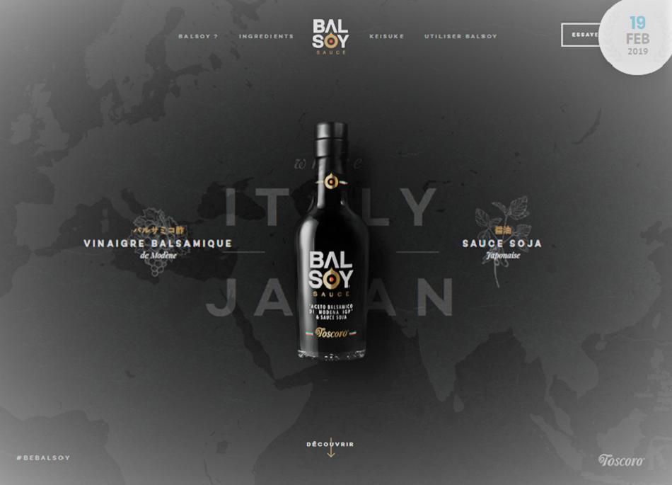 _TopCssGallery's tweet image. By Mathieu Schatzler From France✌
Balsoy is a New Sauce. A perfect mix of soy sauce and balsamic vinegar. A taste of Italy and Japan, at the same time. @RestoKei_Com
Source Link ➤ balsoy.fr
#cssawards 🥇 #cssinspiration #html5 
#awardwinner 🏆 #SOTD