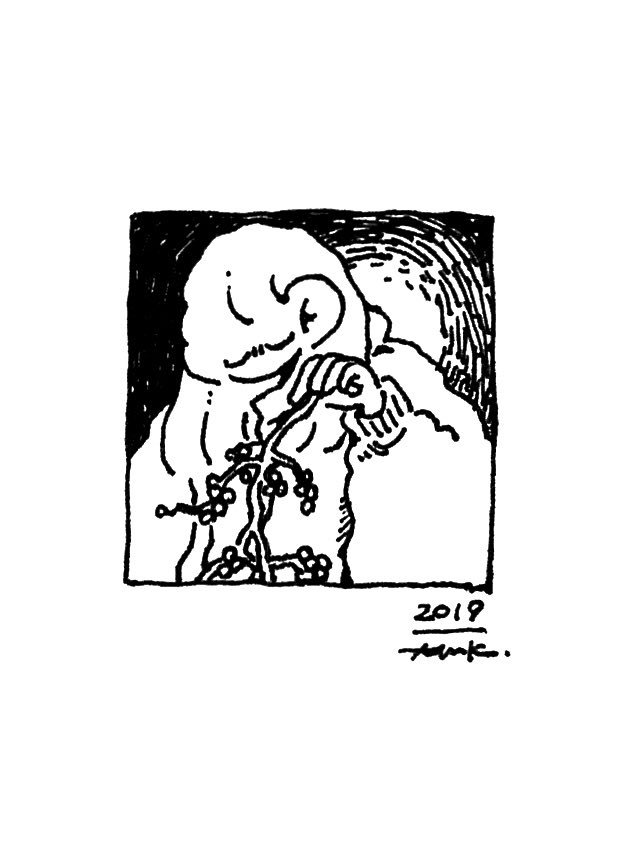 在廊中に描いた、その1 