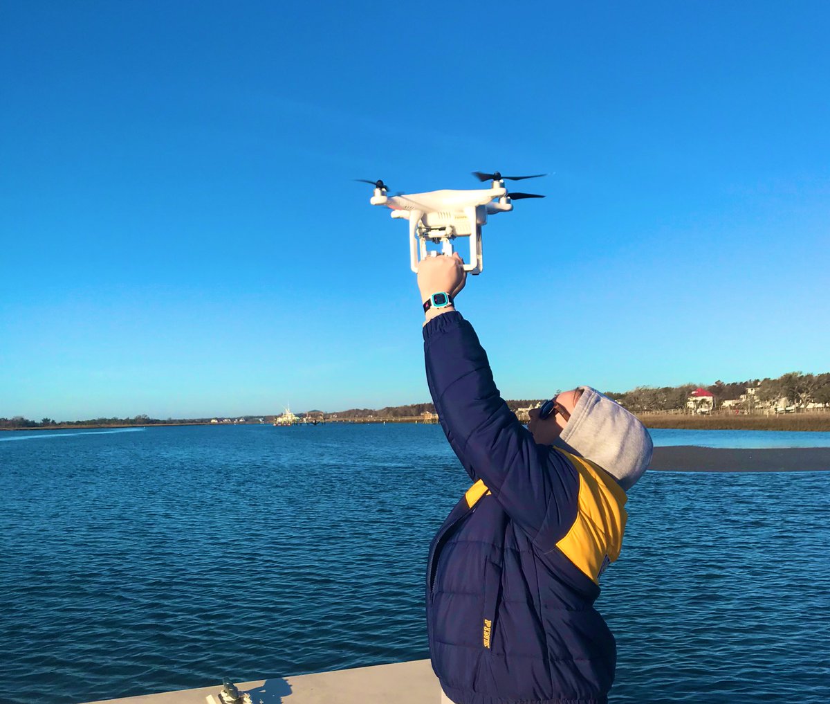 seagrassgirl's tweet photo. Emili started her sampling today. Can’t wait to see how the images come out. #seagrassmapping #uncwcms https://t.co/Mgtq81rgwh