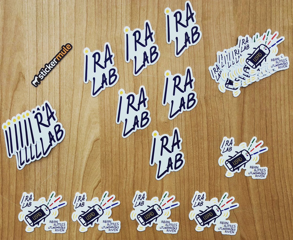 iralabdisco's tweet photo. Hey guys, big news! Finally we got the stickers of our lab and the #USAD #project! #iralab #stickers #stickermule #usad #selfdriving #unimib #adesivi #iralabteam #iralabresearchgroup https://t.co/09Kc4WcCcm