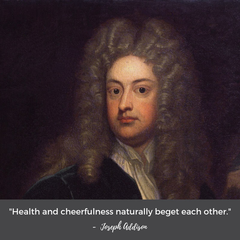 "Health and cheerfulness naturally beget each other." Joseph Addison #quotes #healthyaging