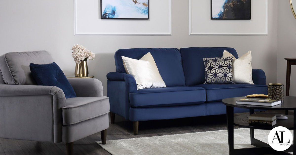 KHE_ArtofLiving's tweet photo. We ❤️ the #elegant #design of the Pembroke Blue Velvet Sofa by @FurnitureChoice ! For more #designinspo check out the latest issue of our #magazine . #interiodesign #interiodecoration #decor #homedecor #livingroom #uk #london #lifestylemagazine #sofa #livingroom #livingspace https://t.co/10eHYujsnM