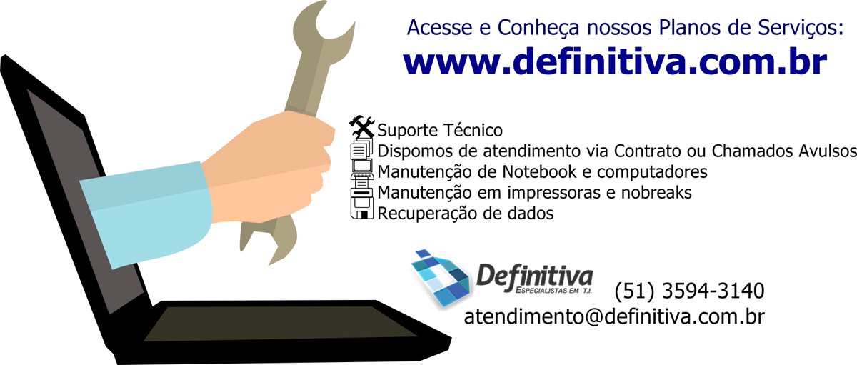 DefinitivaI's tweet image. 🌐definitiva.com.br
☎51 3594-3140 ou 51 9.9137.2590 e 51 9.9989.2158
📧atendimento@definitiva.com.br