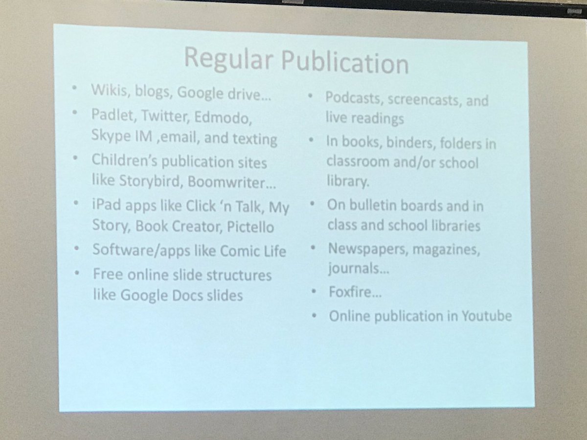BethEmmoss's tweet photo. All Writers need to publish their work to an authentic audience. That is someone who reads it but does not grade it. They tell them they love it, they respond to a request for correspondence but don’t correct it. #comprehensivelit #wearewaye @rinehartsped @pennie_gregory https://t.co/6t6UMwcqaF