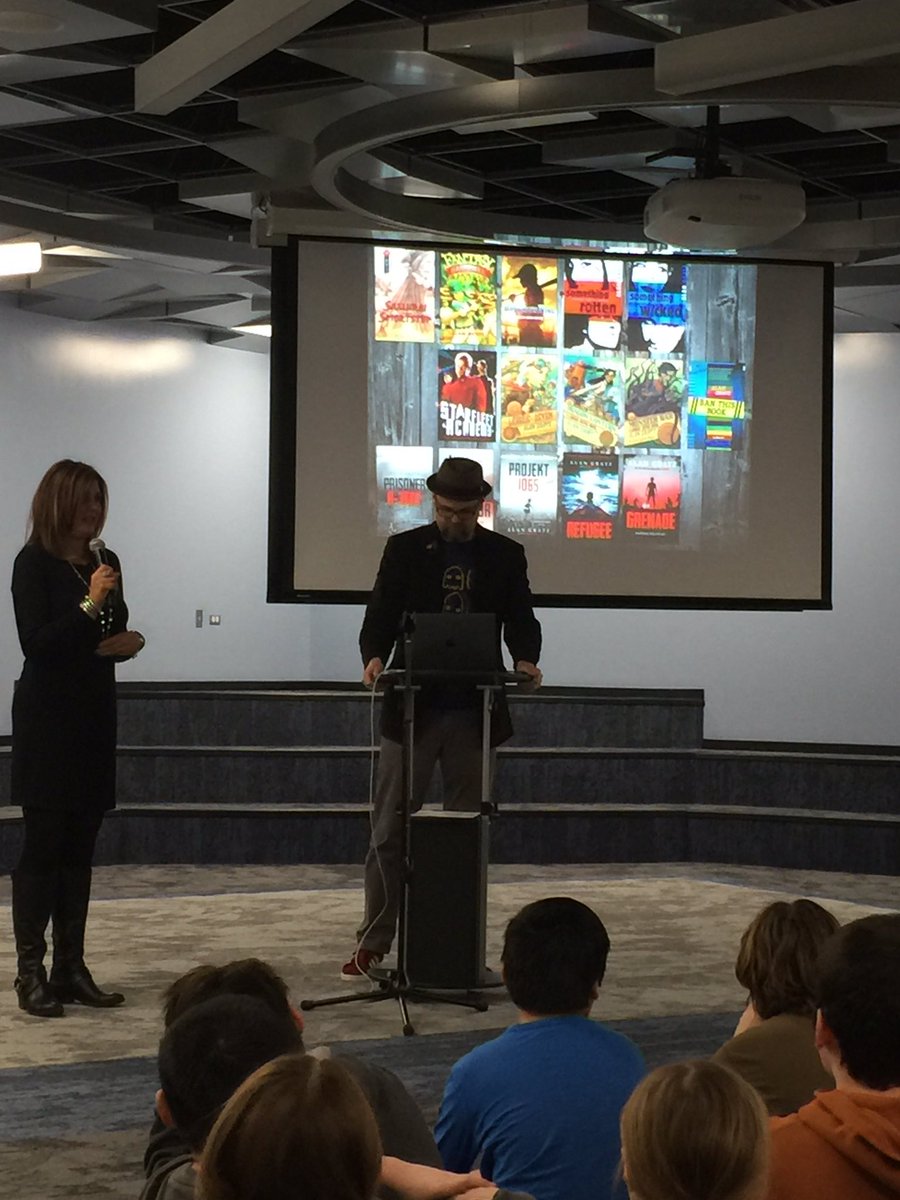 Today is the day! Alan Gratz is here!! Our students are so excited! <a href="/Caruso109LC/">Caruso Middle School Learning Commons 📚</a>