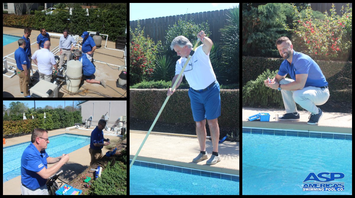 March 2019 Pool School attendees include ASP franchise locations in Sterling, VA; Pensacola, FL; South Jersey; Wilmington, NC and North Pinellas, FL. 👉aspfranchising.com #WednesdayMotivation #asppoolco #poolindustry #poolservice #franchise