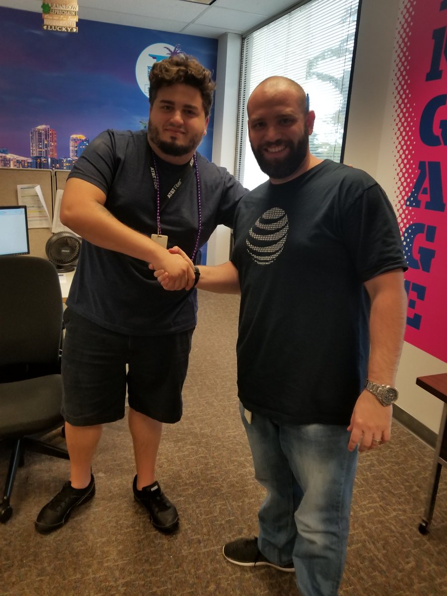 SeanFeig's tweet photo. The Carnaval blitz is over! Below are some of the lucky winners! @RickyPaulaATT @Shaqtasticmom @KJulesATT @JavierMIA7ATT @LatoyaMiami7ATT https://t.co/aVwpEPVpj2