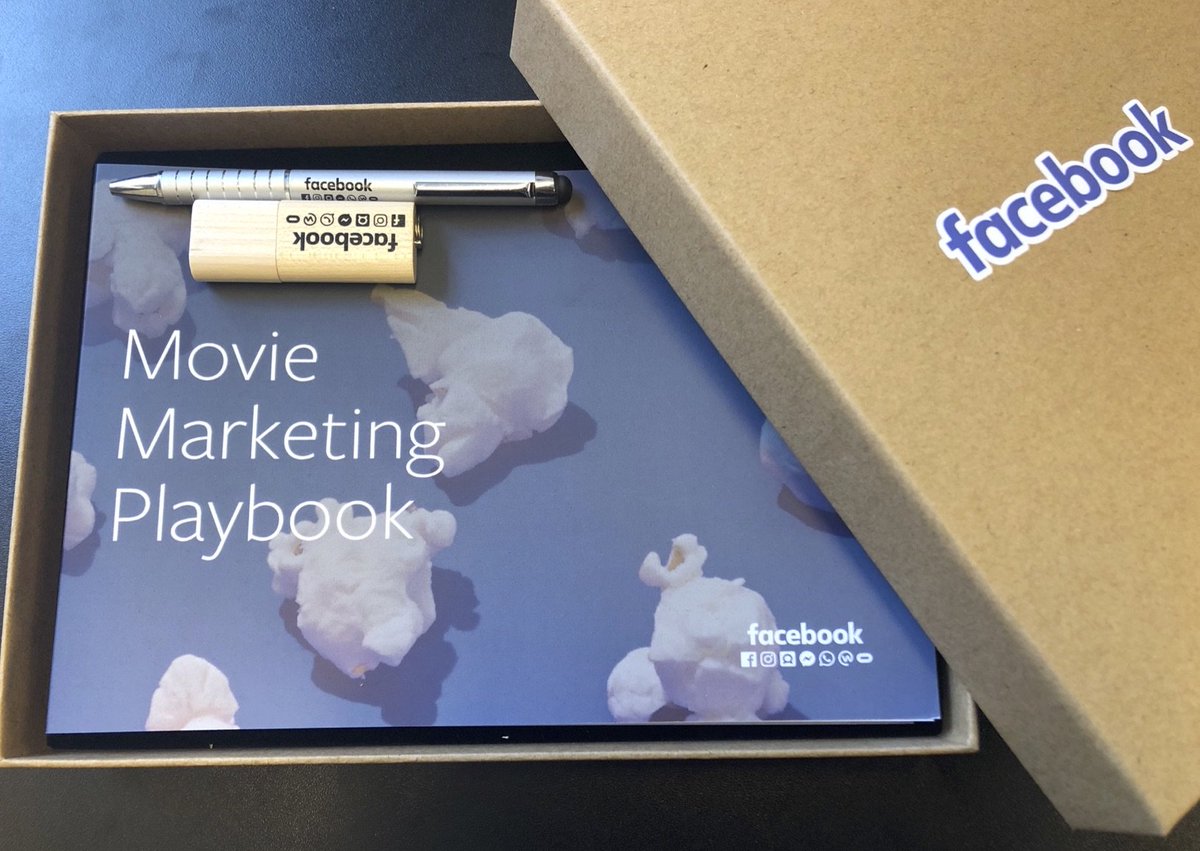 Thanks @facebook for our movie marketing bible. We had an awesome day at their 'Once Upon A Time in Movie Marketing' talk last week, very inspiring stuff! #innovativecinema #moviemarketing #makingmoviesmemorable #viralcontent