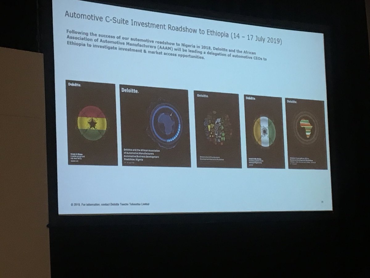 AAAM_Africa's tweet photo. AAAM Knowledge Partner and ⁦@DeloitteSA⁩ Automotive Leader Dr ⁦@martyndavies888⁩ announces #Automotive C-suite Investment Roadshow to Ethiopia in July #naacamshow ⁦@NAACAM_SA⁩ https://t.co/pnsnmT1I38