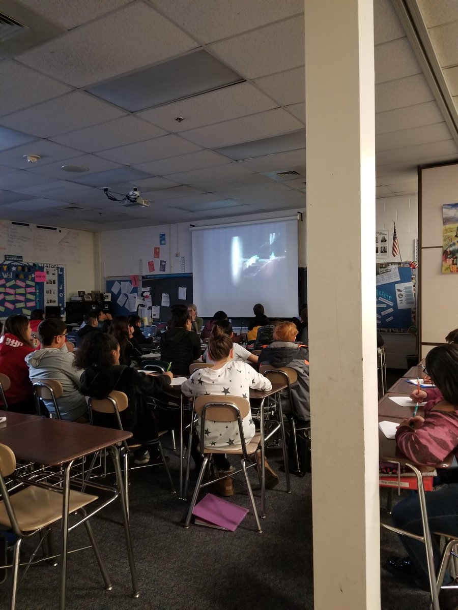 JoABranham's tweet photo. Watching a video and pausing for class discussion on different culture in history. Great way to support 2a - Establishing Respect and Report through history and how we view it. #component2A, #thinkframework, #F4T https://t.co/cN3Cmg2uRr