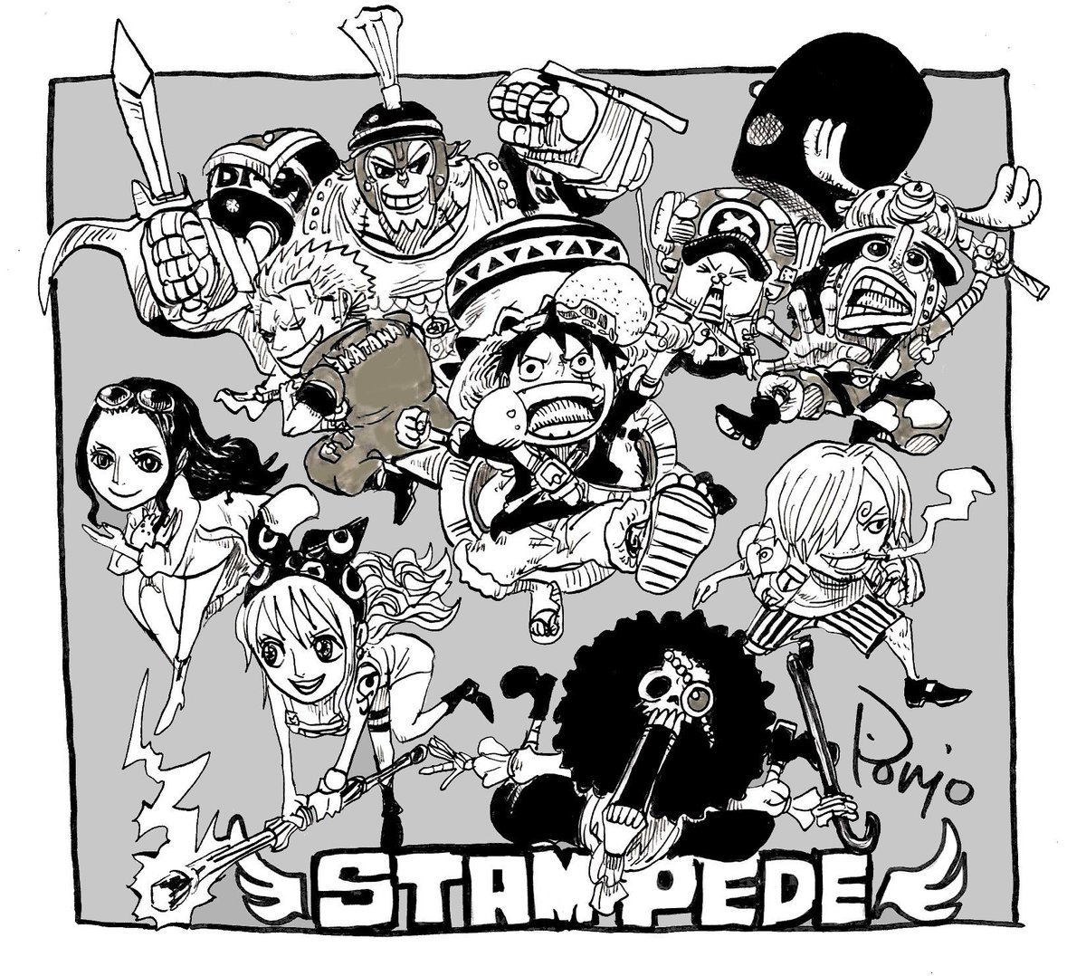 ワンピース　漫画　スタンピード ONEPIECE STAMPEDE！！ | ぽにお Ponio さんのマンガ | ツイコミ(仮)