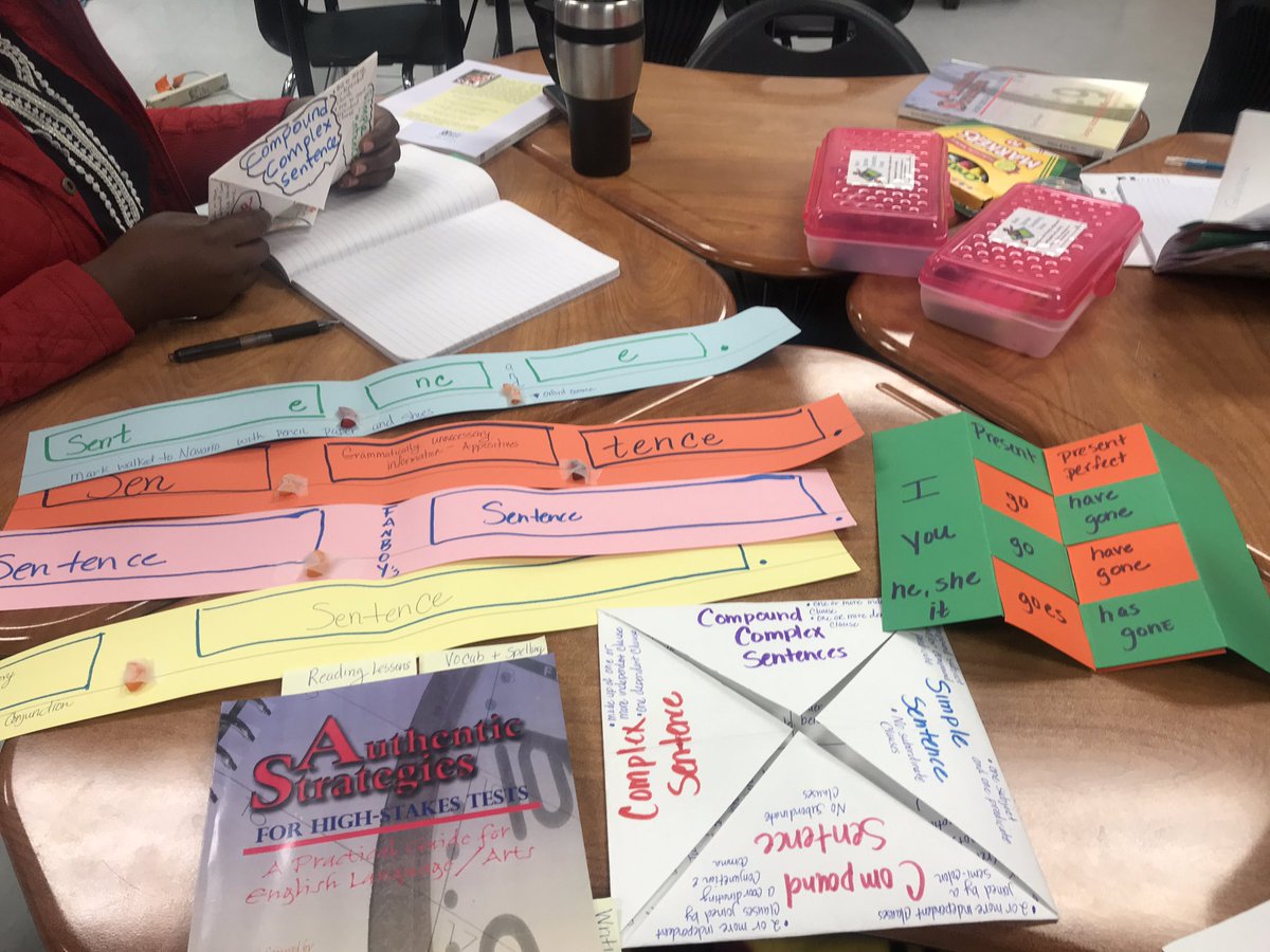 SMahario's tweet photo. Day 2 HISD Secondary Curriculum & Development Spring Break Writing Camp #CommaRules #VerbtenseWeave #Syntaxwarmyp #Quincunx @Mark_Spilman @HISD_ELA @HISD_Curric @SecondaryDAEP https://t.co/IRRByKynqw