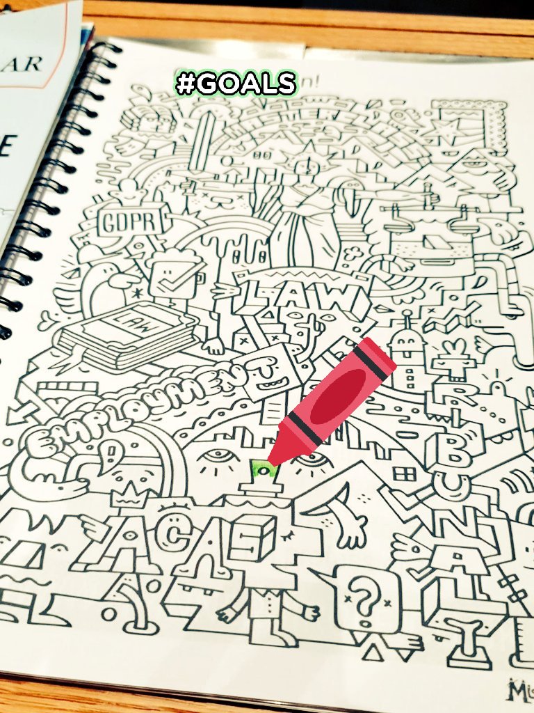 pulleyyy's tweet photo. Nothing I love more than getting a bonus colouring book!!! Sorry, @daniel_barnett i have been too engaged to start during #masterclass2019 https://t.co/BkjT6Xrm4P