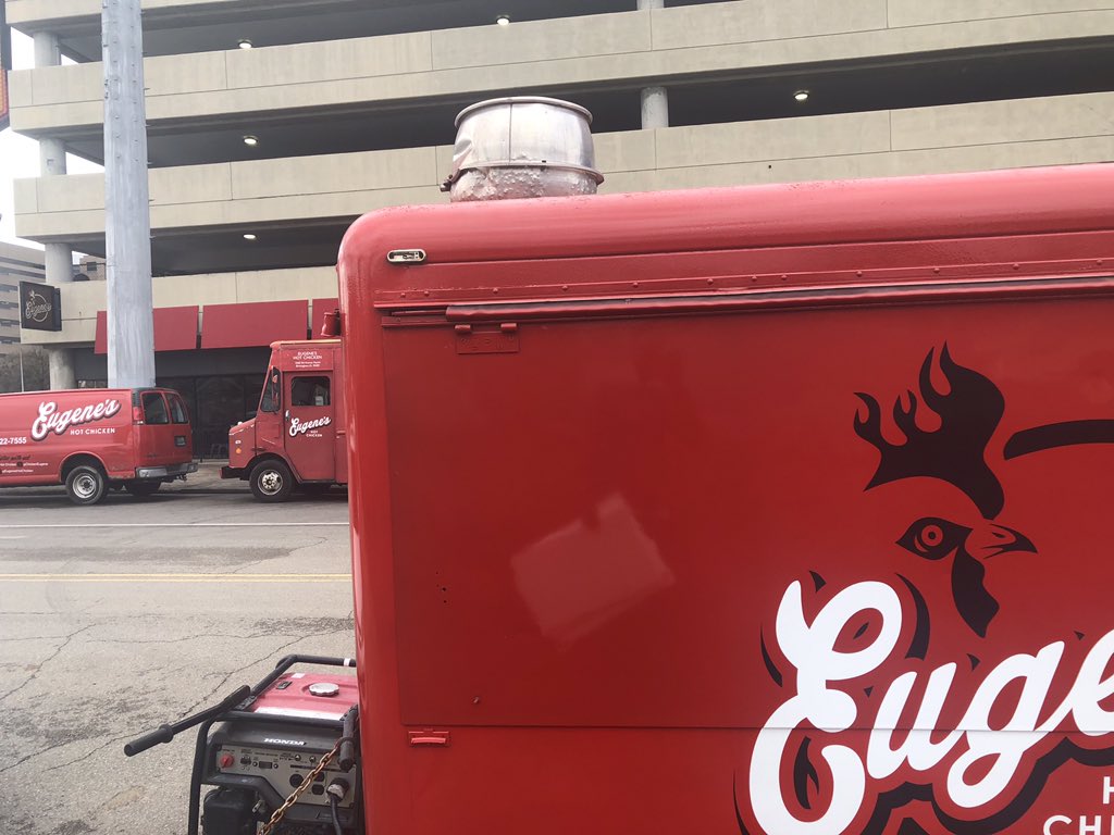 ChickenEugene's tweet photo. With three different ways to bring Eugene’s to you, this summer is gonna be #stupidhot 🔥🔥🔥
#whereseugene #atyourdoor #readyforsummer #bhameats #bhamlocal #bhamfoodie #bhamfoodtrucks @bhamfoodtrucks @UptownBham @BHAMOriginals @BhamHappenins https://t.co/Bx4olc7vfh