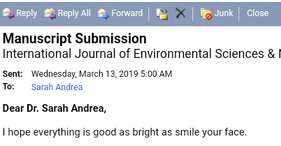 Dear Predatory Journals, Don't tell me to smile. Sincerely, Her Eminence @PredJrnlEmails