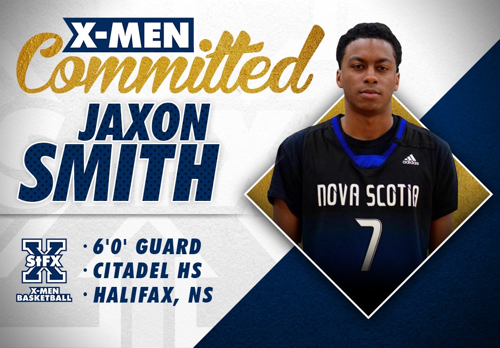 StFXAthletics's tweet photo. X-Men Basketball welcomes Nova Scotia native Jaxon Smith - https://t.co/E6ZOyMHZZW…/…/2018-19/releases/20190312opfr24 @StFXU_MBB @stfxcoachk https://t.co/QJZaXpTofN