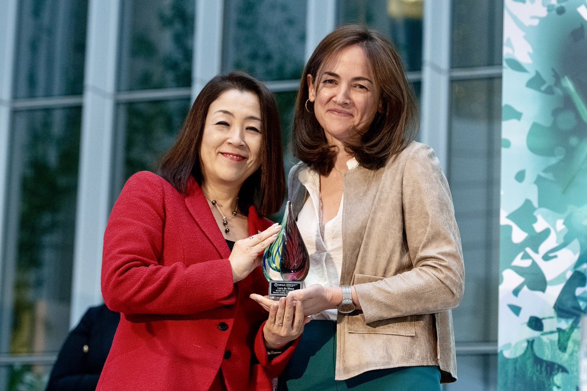 Kristalina Georgieva (@kgeorgieva) on Twitter photo Congratulations to <a href="/Larademesa/">Lara de Mesa</a> on receiving the <a href="/MIGA/">MIGA</a> Gender CEO Award, presented by <a href="/khonda/">Keiko Honda</a>. Your achievements bring together two issues that are of huge importance #GenderEquality and #ClimateAction. Bravo! Congratulations to <a href="/Larademesa/">Lara de Mesa</a> on receiving the <a href="/MIGA/">MIGA</a> Gender CEO Award, presented by <a href="/khonda/">Keiko Honda</a>. Your achievements bring together two issues that are of huge importance #GenderEquality and #ClimateAction. Bravo!