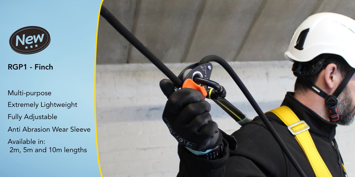 ridgegear's tweet photo. AVAILABLE NOW! The RGP1 Finch, #workpositioning / #adjustable #restraint #lanyard.
#Multipurpose, easy to use and available in numerous lengths.
For more information please contact:
E: sales@ridgegear.com T: 01538 384 108
#workatheight #heightsafety #new #availablenow https://t.co/lPGV5MQBpb