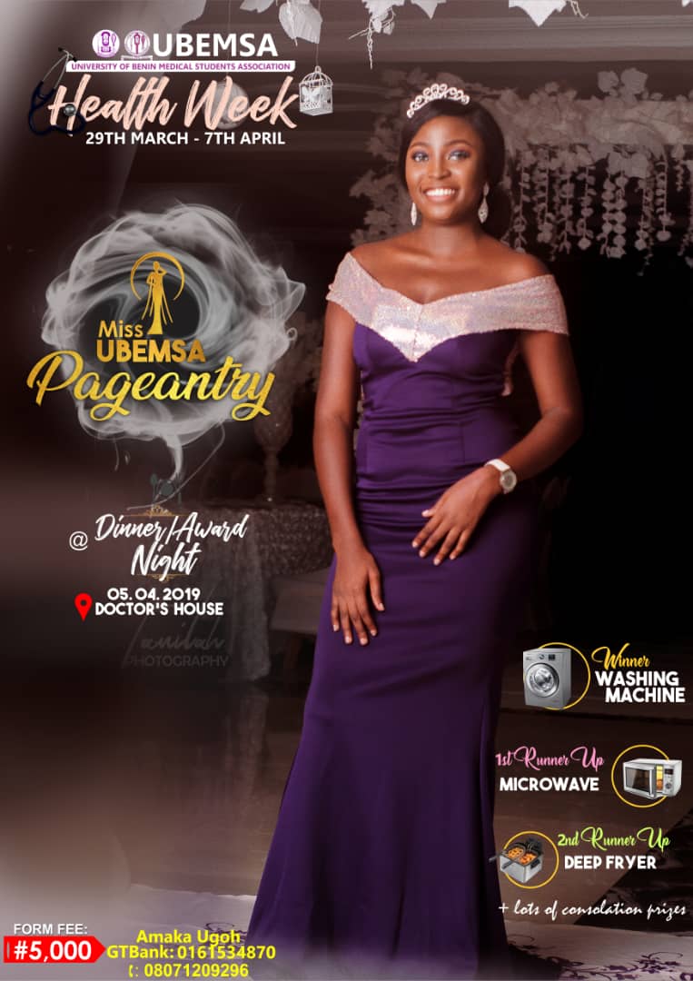 Official_UBEMSA's tweet photo. H E A L T H.  W E E K.  2 0 1 9
MISS UBEMSA PAGEANTRY

Who wears the crown 👑

#MissUBEMSA
#Pageantry
#CountingDown
#Anticipate
#AwarenessCampaign
#HealthWeek2019
#STND
#UBEMSA
#LearningToServe https://t.co/j1bfQ2Qxvm
