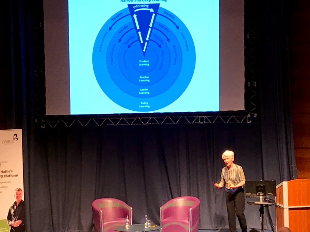 Digging into Narrow and Deep Learning with this afternoon’s sage: Prof. Viviane Robinson! (*”sometimes we are so busy looking outside for solutions that we look past the resident experts surrounding us, teachers AND students)! #VLWorld2019