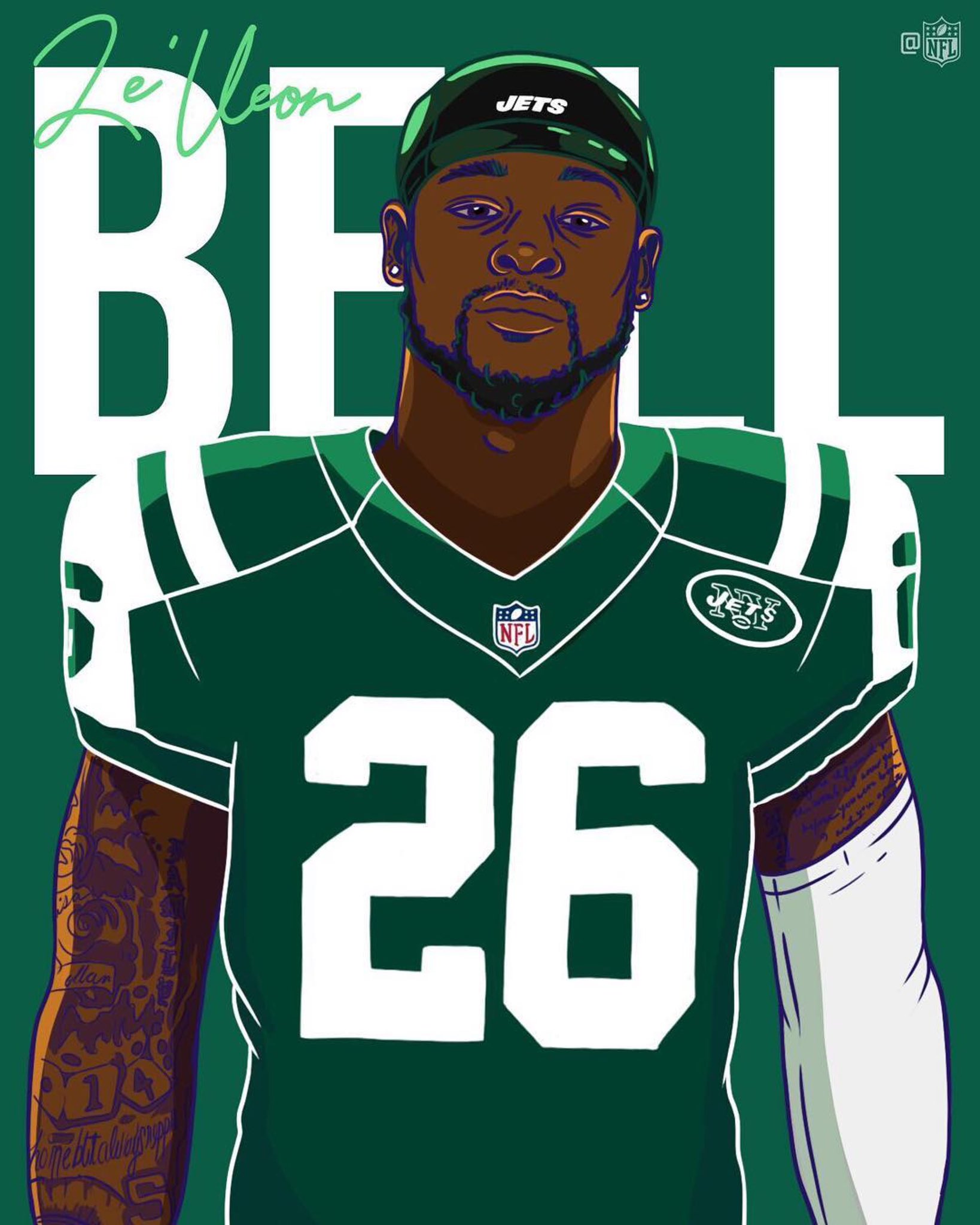 le veon bell away jersey