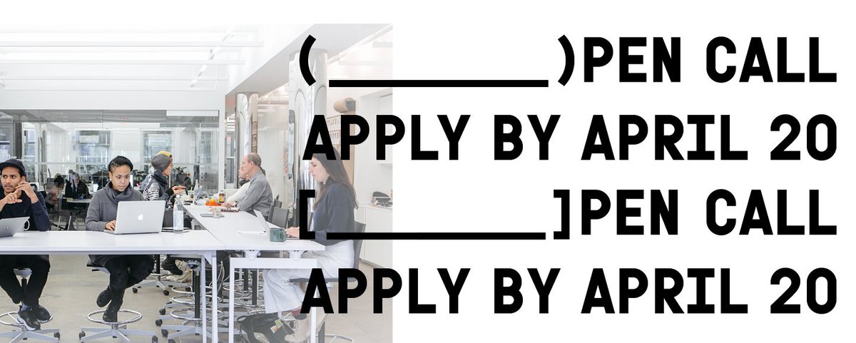 OPEN CALL: NEW INC / .<a href="/newmuseum/">New Museum</a> 📌

NEW INC is the New Museum’s incubator for people working at the intersection of art, design and technology.

Apply now to join Year 6, which runs from September 2019 - August 2020.

newinc.org/apply