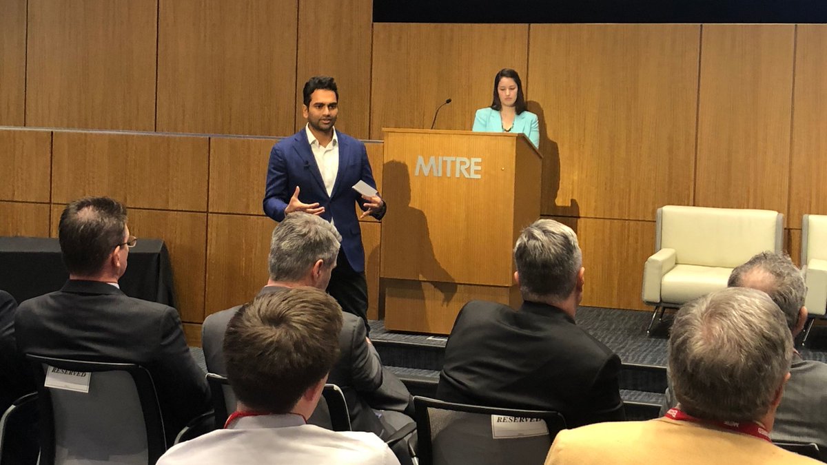 MITREcorp's tweet photo. #MITREchallenge winner Team @SAP presenting their Citizen Wallet concept to gov & industry reps: CW could automatically validate benefit eligibility each month + notify beneficiaries of current eligibility + notify agency staff when clarification needed. #GettingPaymentsRight https://t.co/FqSzp0xQ18
