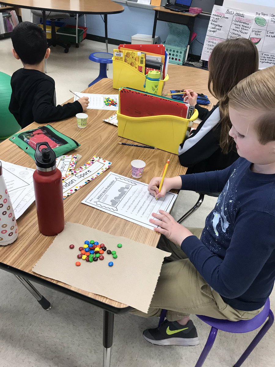 Reinforcing probability concepts with a yummy treat! 😋 #SEL19