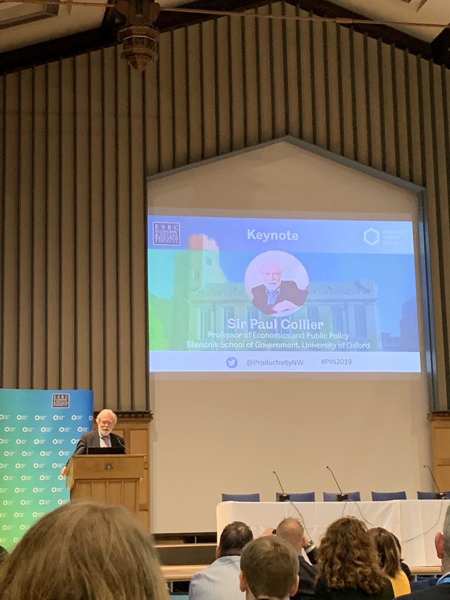yooriikim's tweet photo. Inspiring keynote by Sir Paul Collier on restoring convergence and productivity in Britain🤓 We need to reallocate productivity across Britain; every region should have a #cluster of high productivity. #PIN2019 https://t.co/WlciF1iEcT