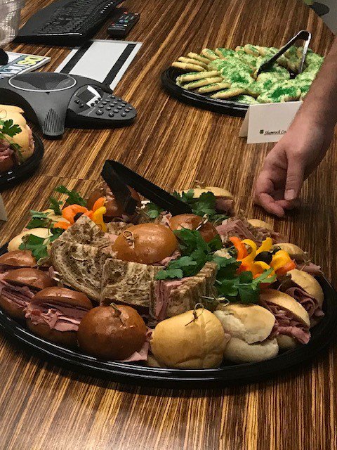 NatTaxSearch's tweet photo. Celebrating St. Patrick's Day at NTS. Corned beef lunch from Unforgettable Edibles a local &amp; women owned business!  #stpatricksday #lunch #womenownedbusinesses #teambuilding https://t.co/sXh1eJ6jRf