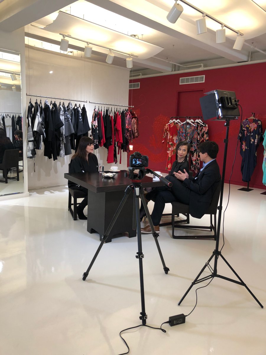 NatoriCompany's tweet photo. Behind the scenes from today’s shoot with @Jeanne_Beker and @ShopTSC! #TSCStyleMatters @JosieNatori @kennatori https://t.co/Pz4IkFO2uO