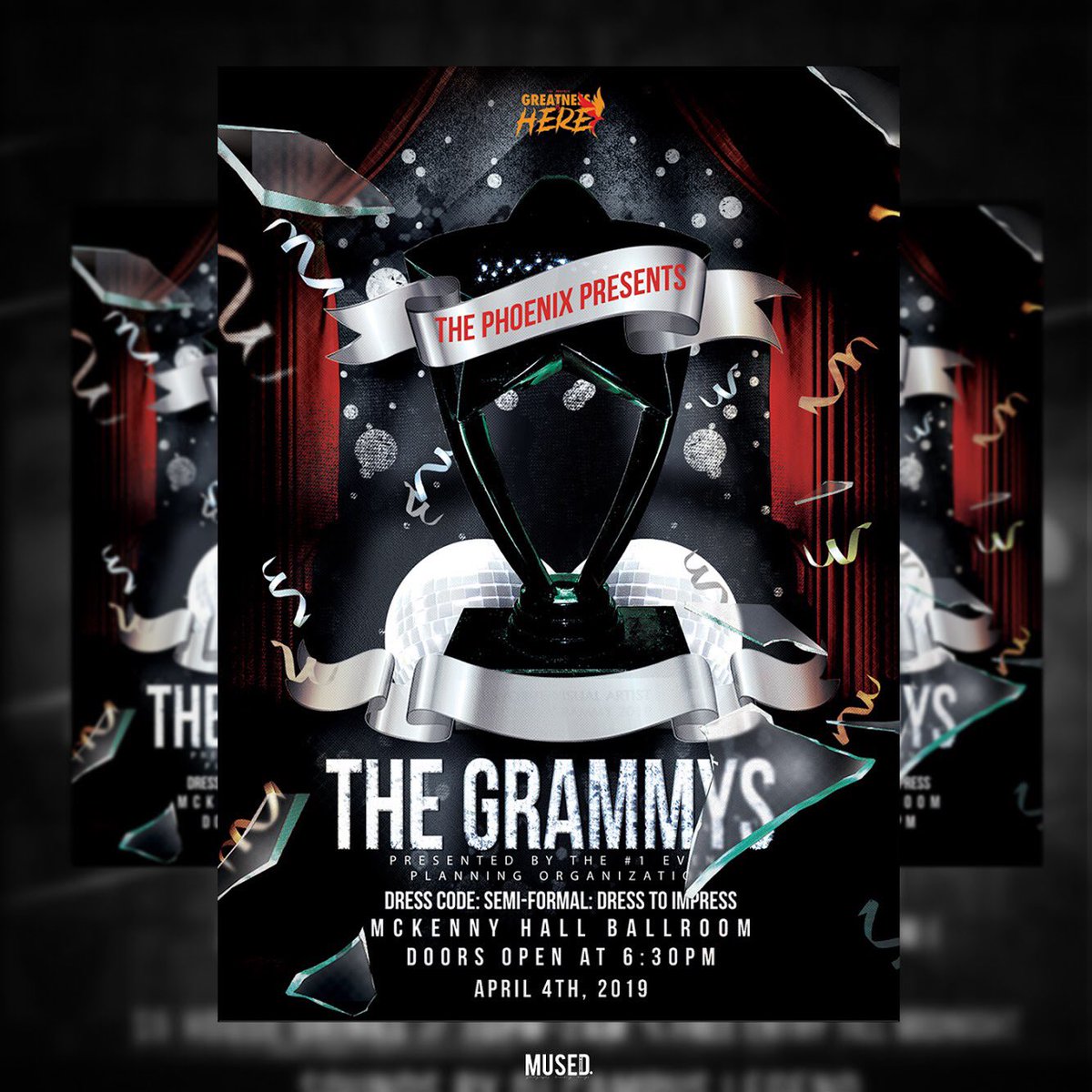 phoenix_emu's tweet image. Join the #1 Event Planning Organization in celebration to recognize other organizations that have risen to the greatness standard! Who’s taking home the Grammy? 👀