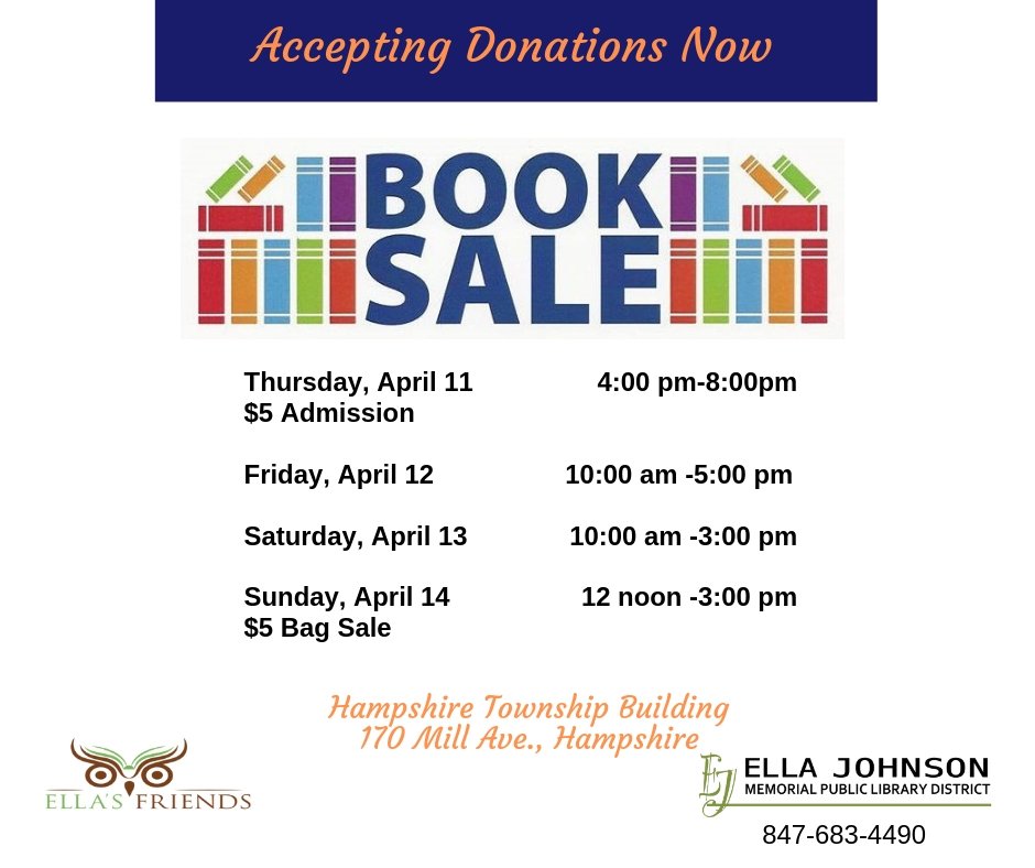 EJMLibrary's tweet photo. The #EllaJohnsonLibrary #BookSale is around the corner! https://t.co/wXTEkUhVv0