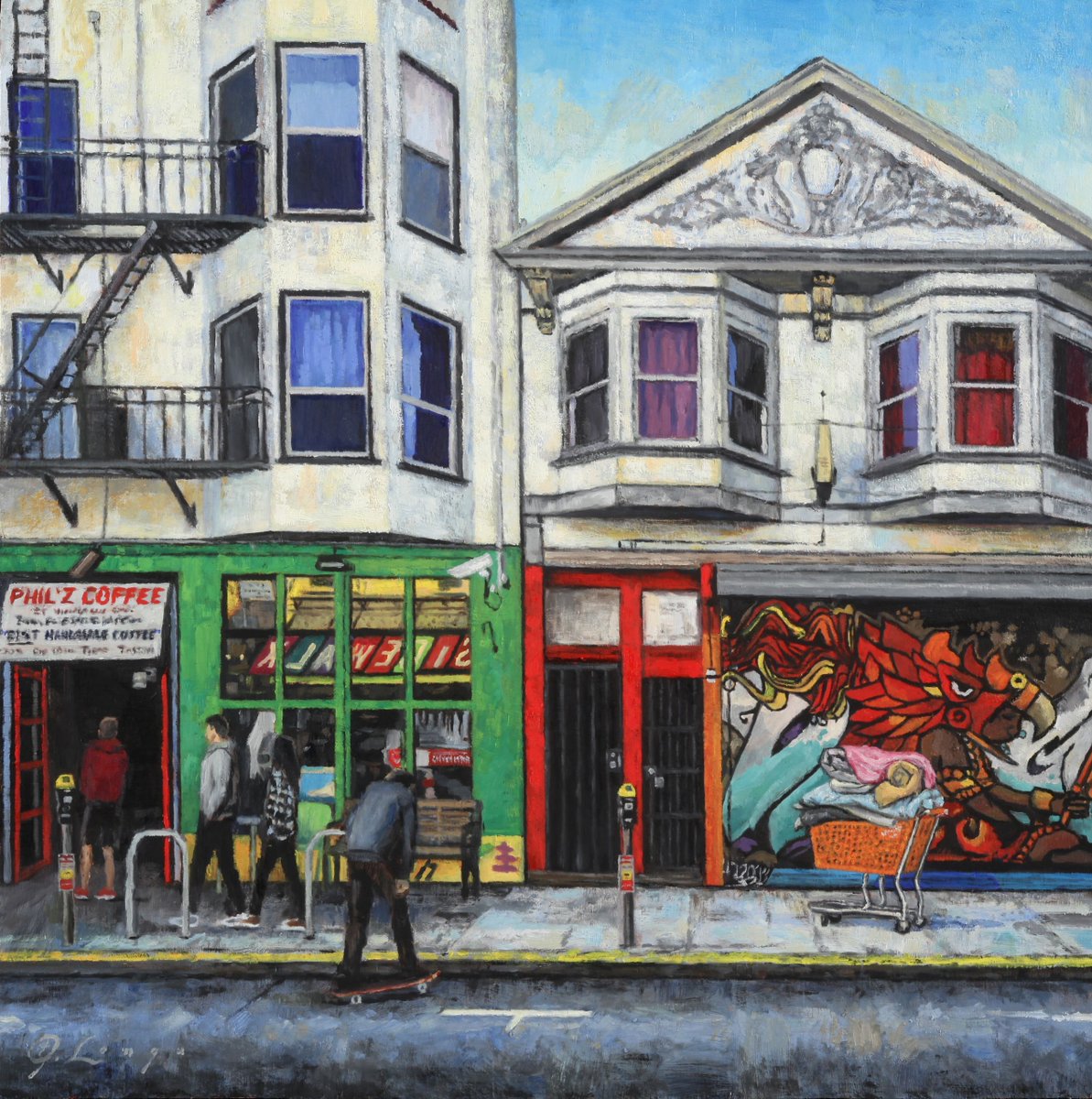 PhilzCoffee's tweet photo. Proudly Made in the Mission.
.
.
#philzcoffee #lifeatphilz #sfborn #grit #sfmissiondisctrict
Thank you @jaime_longa for sharing this stunning oil painting with us. https://t.co/HGbgJ0BaPz