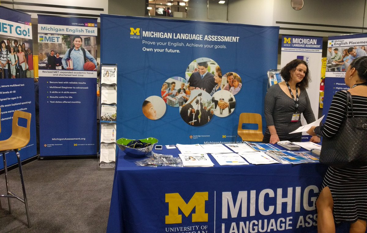 Are you at #TESOL19? Come visit Michigan Language Assessment at Booth 713 in the Exhibition Hall.