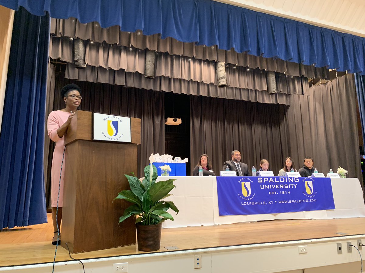 .@JCPSRenee leading a panel on <a href="/JCPSKY/">JCPS</a> restorative practice schools’ culture and climate that includes neat insights from students.