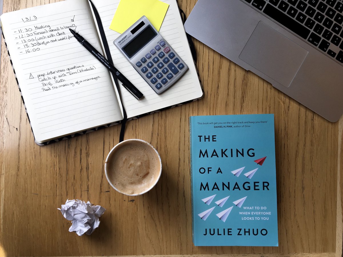 No idea what you're doing? No problem. Good managers are made, not born. Whether you're new to the job, a veteran leader, or looking to be promoted, this is the handbook you need. The Making of a Manager by <a href="/joulee/">Julie Zhuo</a> is coming! #manager #businesstips bit.ly/2F7qKKE