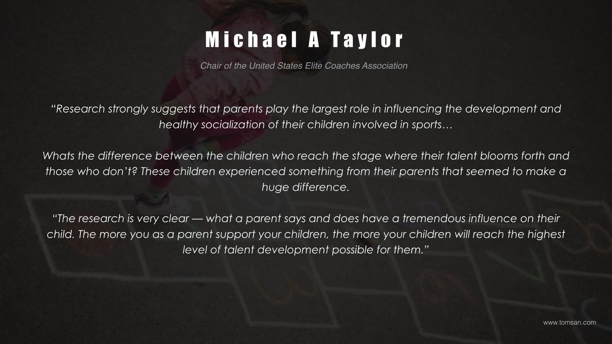 Dear Football Community, you might want to start thinking about educating parents as much as you do coaches. It would be a better strategy than just telling them to stop yelling from the sidelines. An informed parent could go a long way in assisting you and your Team.