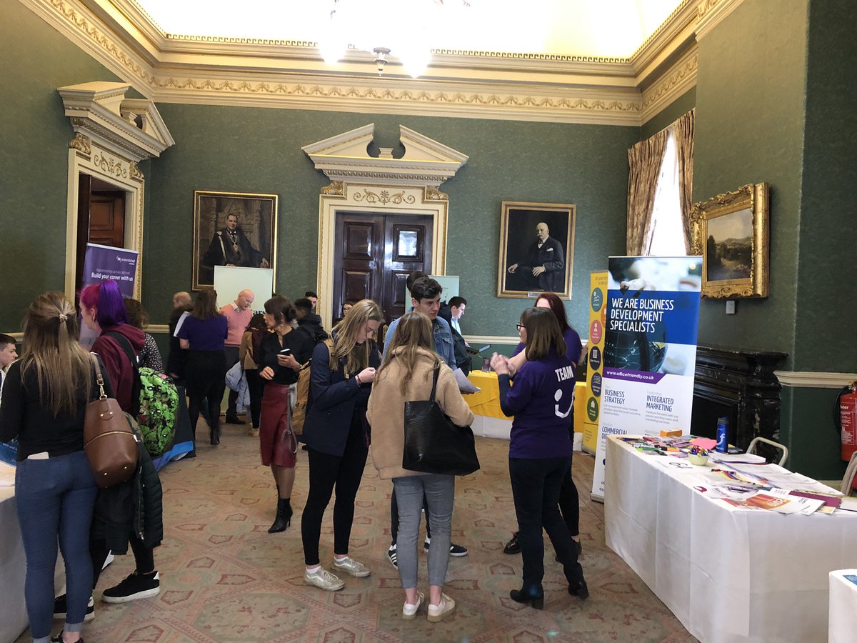 Sixth form students from <a href="/TuptonHalls/">Tupton Hall School</a> <a href="/TuptonSixthForm/">Tupton Hall VI Form</a> finding out about apprenticeships at @opportunityshef  #BeInspired #apprenticeships today @CutlersHall
