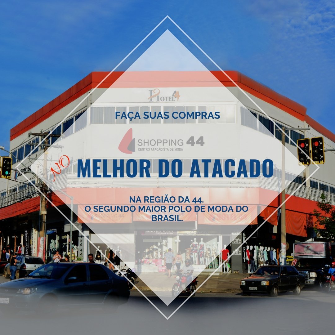 shopping44gyn's tweet image. Na #regiaoda44 em #goiania o segundo maior #polodemoda no Brasil
Você conta com o #shopping44 
Referência em #moda no #atacado
.
Shopping-44
&quot;Referência em Atacado na 44&quot;