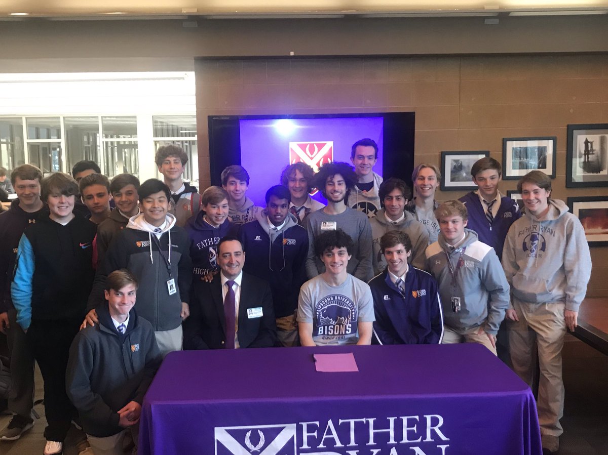 Congrats, Will Turner who signed this morning to continue his studies and his soccer career <a href="/lipscombmsoc/">Lipscomb Men's Soccer</a>. Will is excited about studying International Business while playing for a D1 Sweet 16 team. Way to go, Will.  Go Irish, Go Bisons.  #irish4life <a href="/behindfrhscrest/">Behind the Crest</a> <a href="/Kreager/">𝑇𝑜𝑚 𝐾𝑟𝑒𝑎𝑔𝑒𝑟</a>