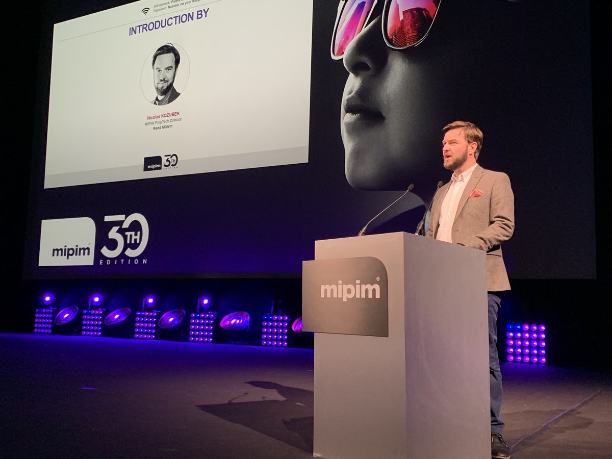 MIPIMWorld's tweet image. Up next: the #MIPIM Startup Competition final! @Get_District @LtdNeoma @ontargetcloud @sensorberg @spaceticom &amp;amp; Tatami, the contest’s six global finalists, will all pitch for glory right now. #MIPIMPropTech’s Nicolas Kozubek introduces MC @aaronnblock of @MetaPropNYC &amp;amp; the jury