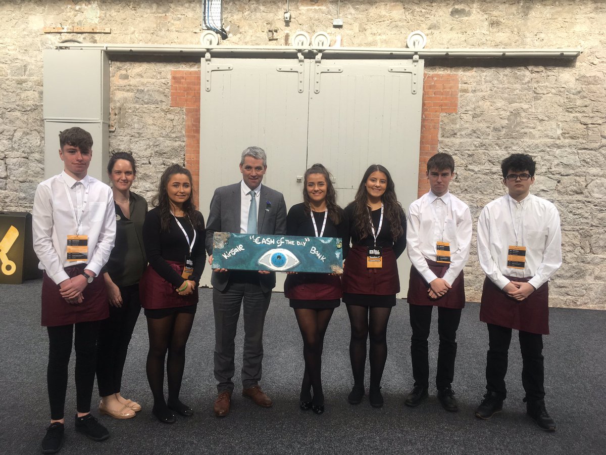 timlombard13's tweet photo. Wonderful to see students of Kinsale @TheRDS for the @AIBIreland Build A Bank Competition today . Super performance by the students. @KinsaleComSch @KinsaleTY @realnationedu #aib #buildabankchallenge #backingstudents @odoherty_j https://t.co/7V9zikWrjw
