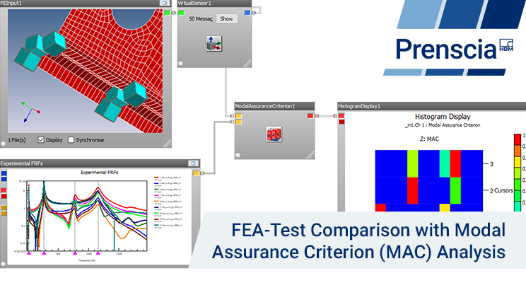 HBMnCode's tweet image. Join us on 3/20 for a webinar on capabilities for FEA-Test Comparison in nCode VibeSys with MAC analysis. You will learn how MAC analysis is used to validate finite element models and correctly capture all mode shapes of interest using virtual sensors ow.ly/fdBY50n4tNs